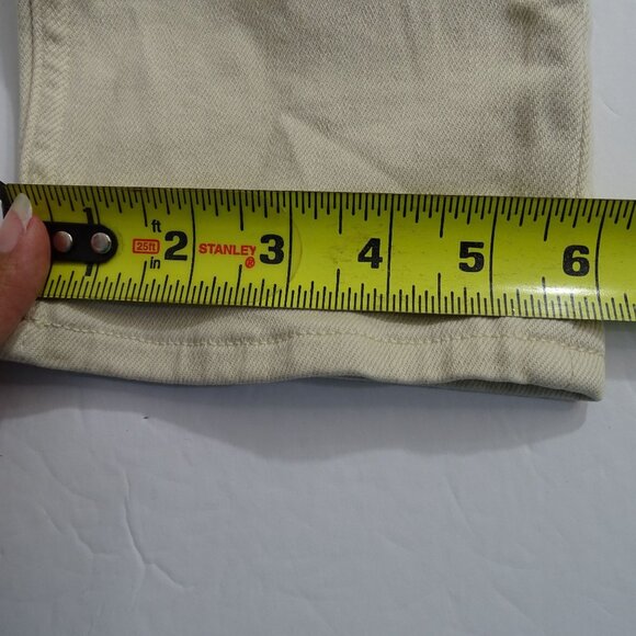 Theory Skinny Fit Beige Denim Jeans Men Size 30 Zipper Fly 5-Pocket Stretch - Picture 13 of 14